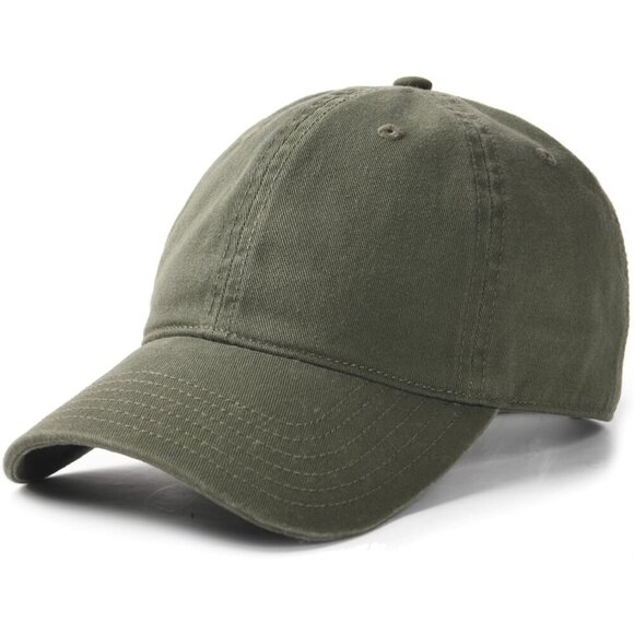 Women\'s Green Vintage Washed Unstructured Baseball Cotton Adjustable Cap main image 6